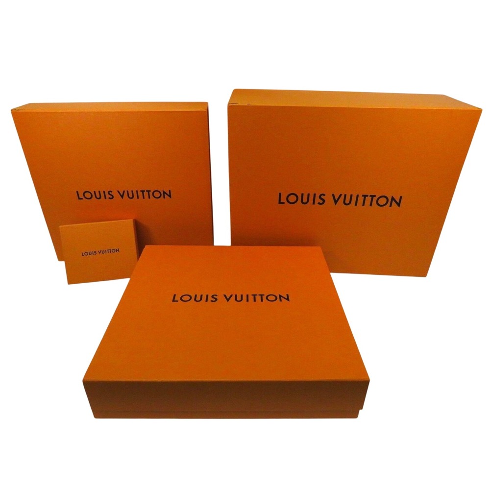Authentic Louis Vuitton Orange Magnetic Gift Boxes Lot of 4 Various Sizes